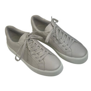 Vince Benfield Off-White Leather Platform Lace Up Sneakers Womens 8.5M New $250